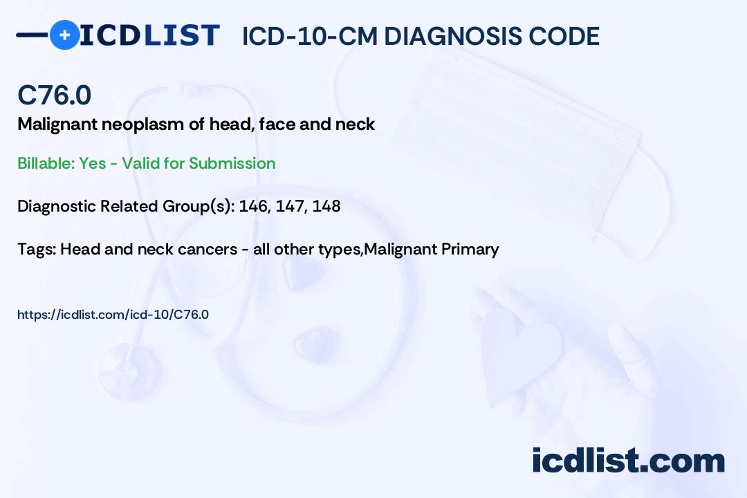 icd 10 c 76
